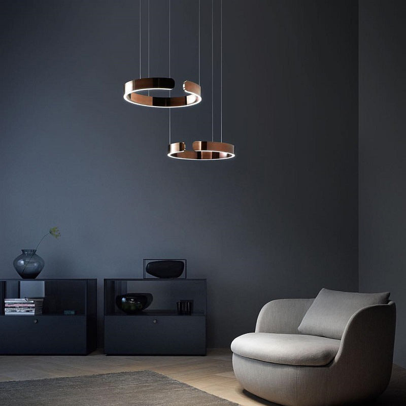 Nowoczesna okrągła lampa wisząca LED