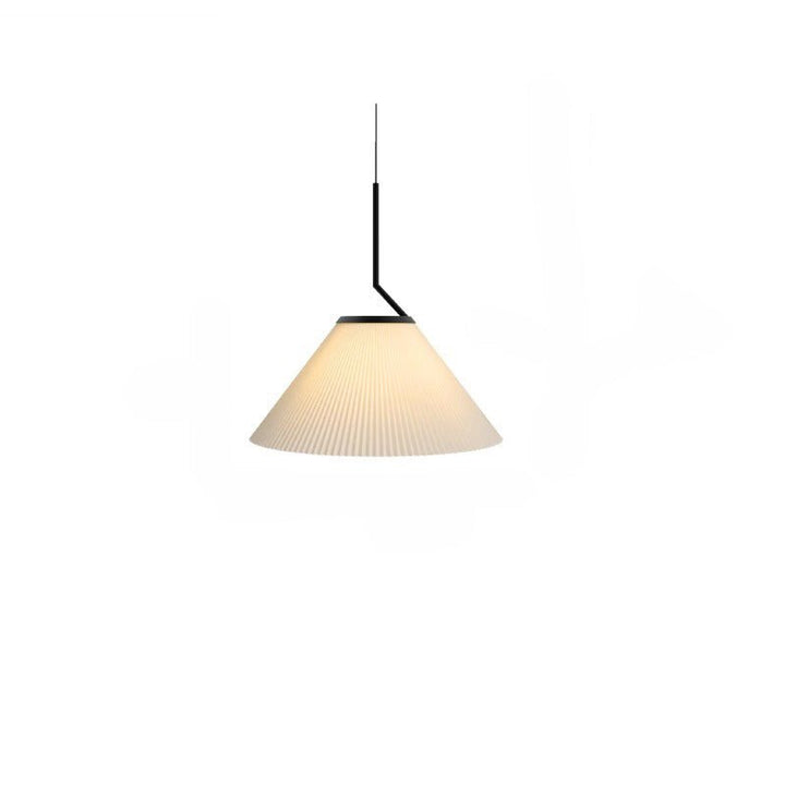 Nordycka plisowana lampa wisząca w kolorze kremowym