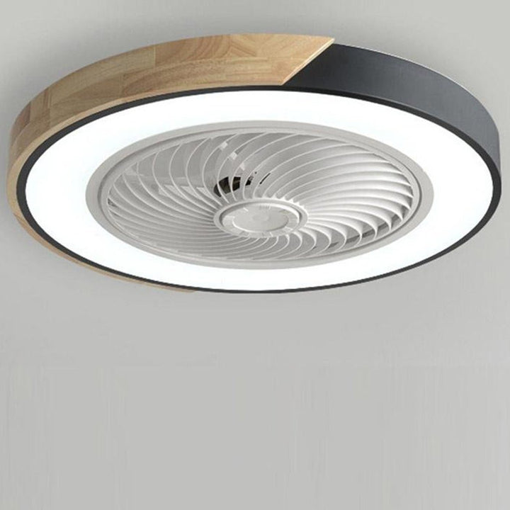 Stylowy wentylator sufitowy LED bez łopatek
