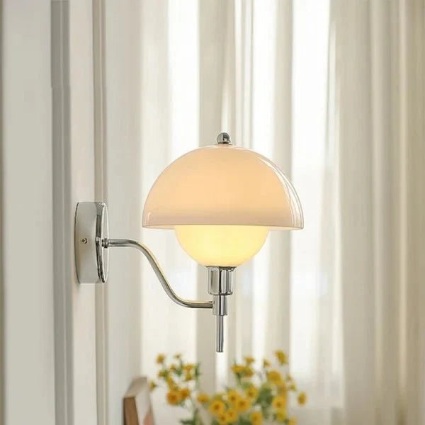 Lampa Ścienna Grzyb Kremowa