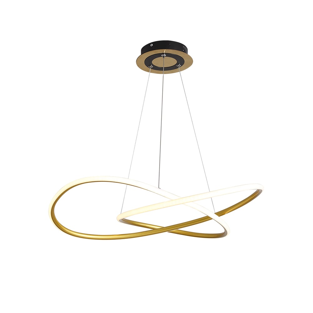 Minimalistyczna Złota Lampa Wisząca LED