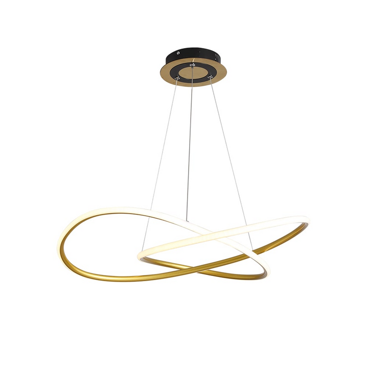 Minimalistyczna Złota Lampa Wisząca LED