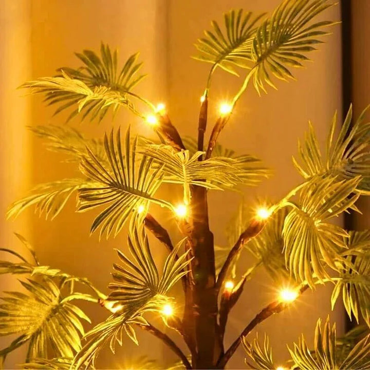 Oświetlenie LED w kształcie palm