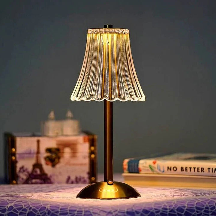 Krystaliczna Bezprzewodowa Lampa Stołowa