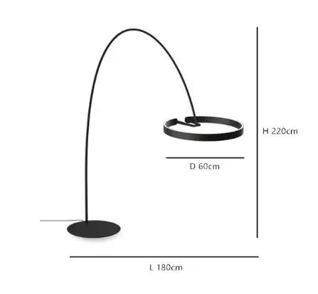 Skandynawska lampa stojąca LED