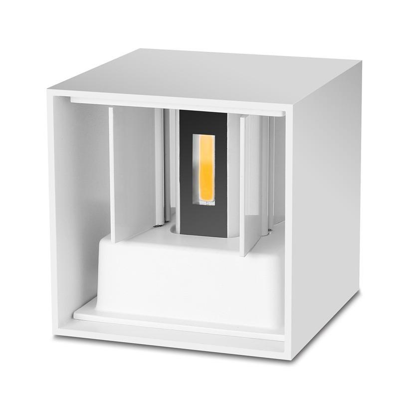Nowoczesna Aluminiowa Wodoodporna Lampa LED na Ścianę do Użytku Wewnętrznego i Zewnętrznego