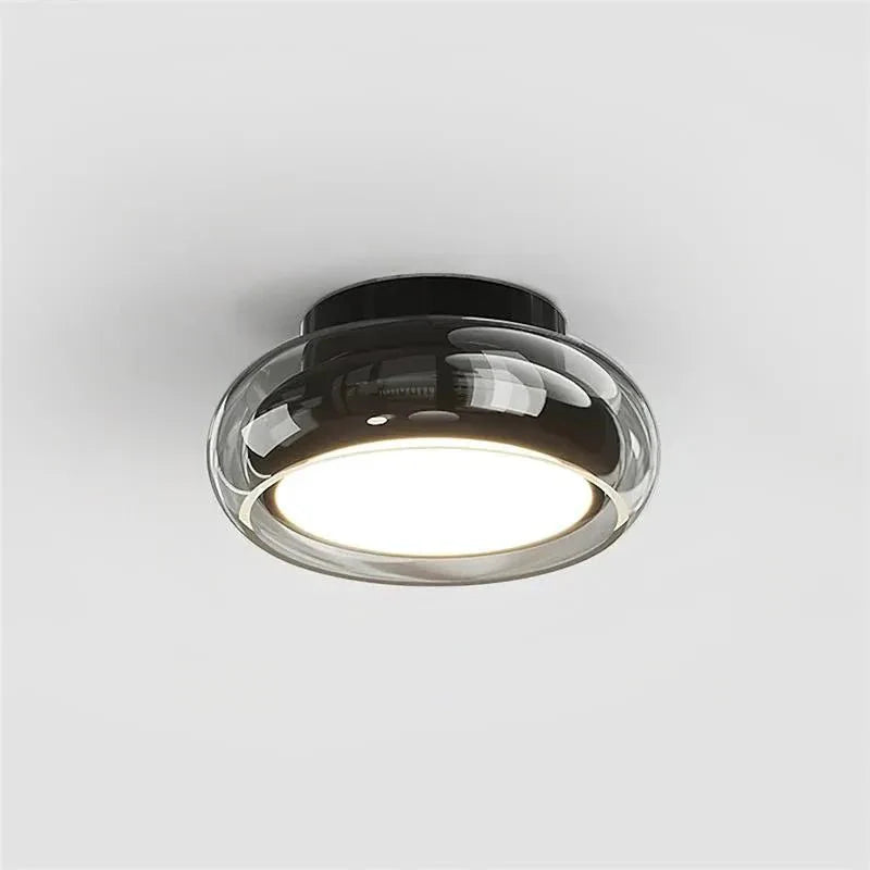 Vintage mała akrylowa lampa sufitowa LED
