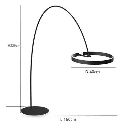 Skandynawska lampa stojąca LED