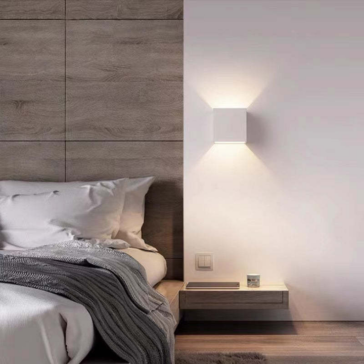 Nowoczesna Aluminiowa Wodoodporna Lampa LED na Ścianę do Użytku Wewnętrznego i Zewnętrznego