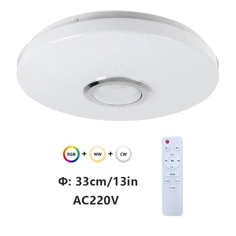 Lampa sufitowa z głośnikiem