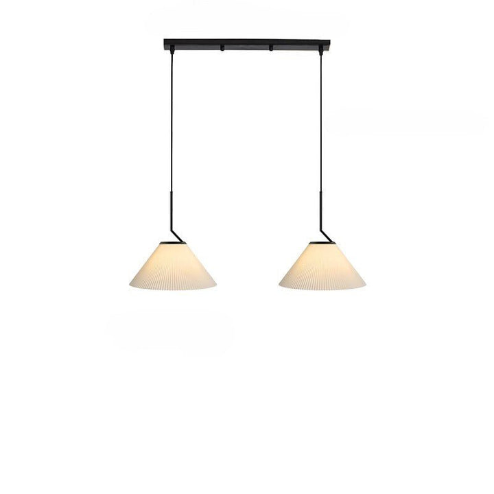 Nordycka plisowana lampa wisząca w kolorze kremowym