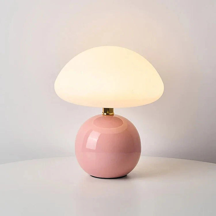 Francuska lampa w kształcie grzyba