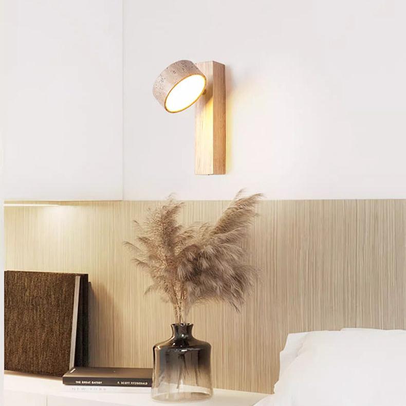 Lampa ścienna Wabi Sabi Travertyn Łamany biały