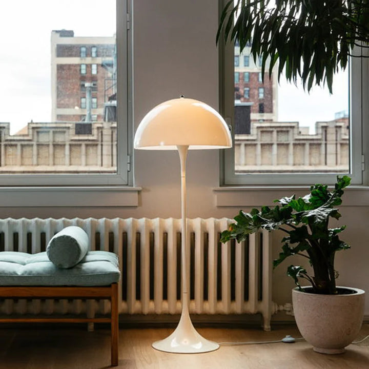 Skandynawska duńska designowa lampa podłogowa LED w kształcie grzyba