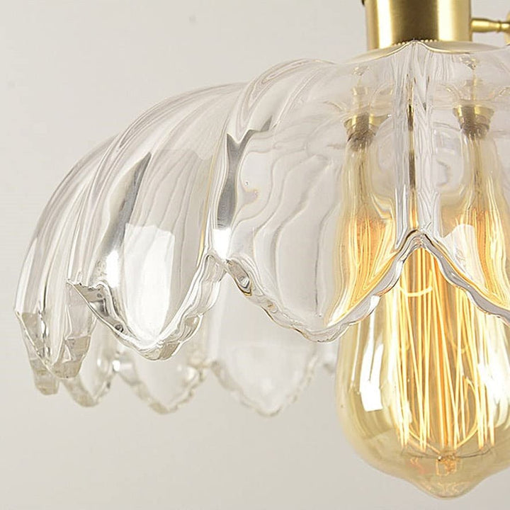 Vintage szklana lampa wisząca