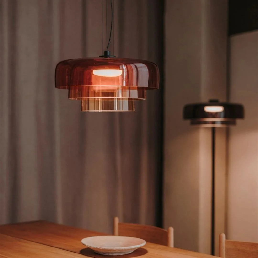 Szklana Lampa Sufitowa