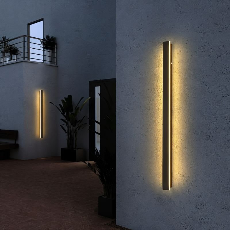 Lampa ścienna LED Helios na zewnątrz