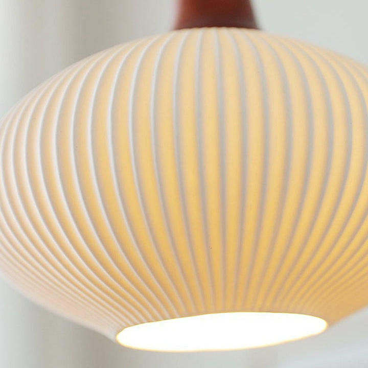 Lampa wisząca ceramiczna biała