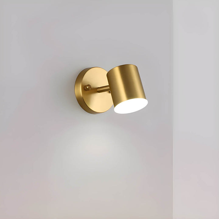 Skandynawskie mosiężne lampy LED na ścianę