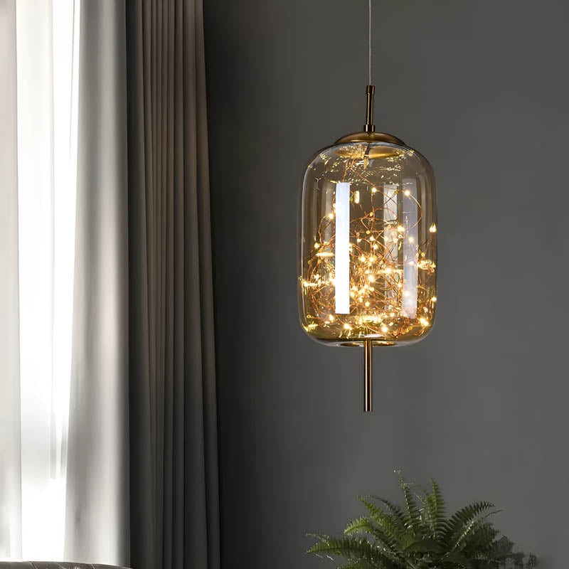 Essence | Wykwintna Lampa Wisząca z Ciemnego Szkła
