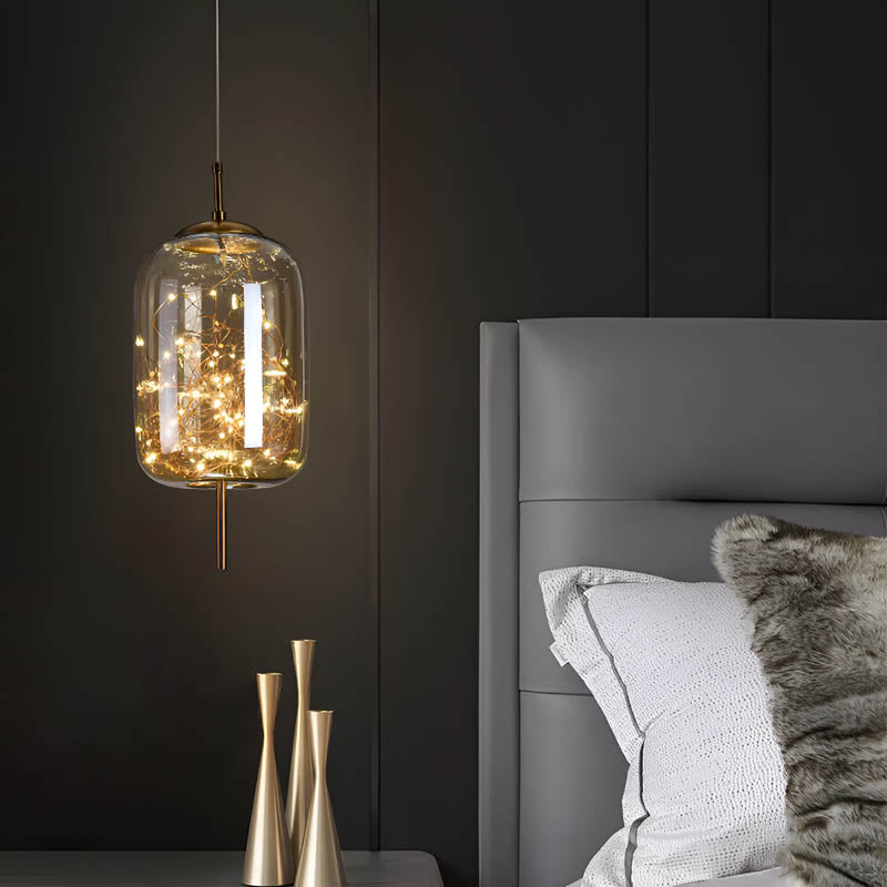 Essence | Wykwintna Lampa Wisząca z Ciemnego Szkła