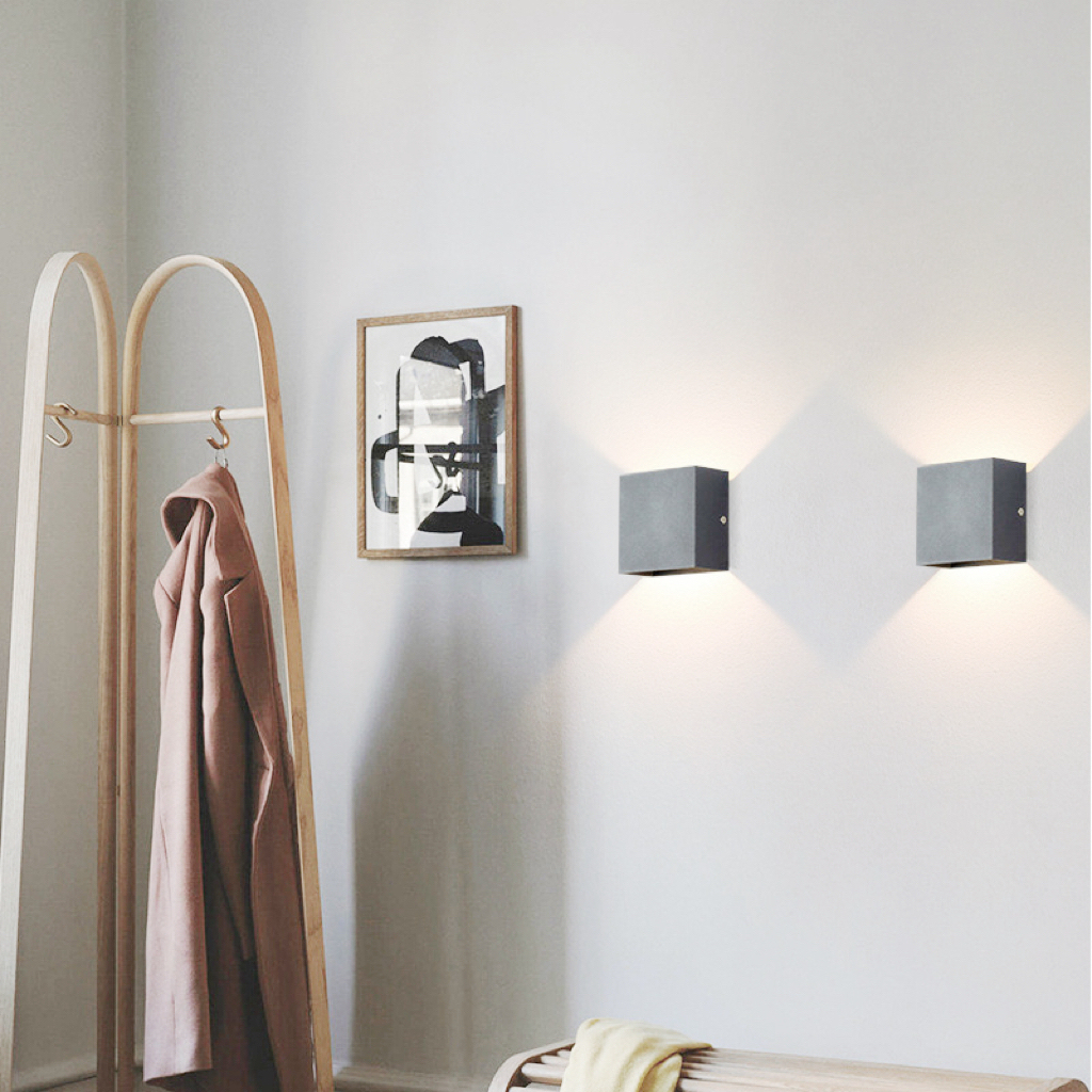 Nowoczesna Aluminiowa Wodoodporna Lampa LED na Ścianę do Użytku Wewnętrznego i Zewnętrznego