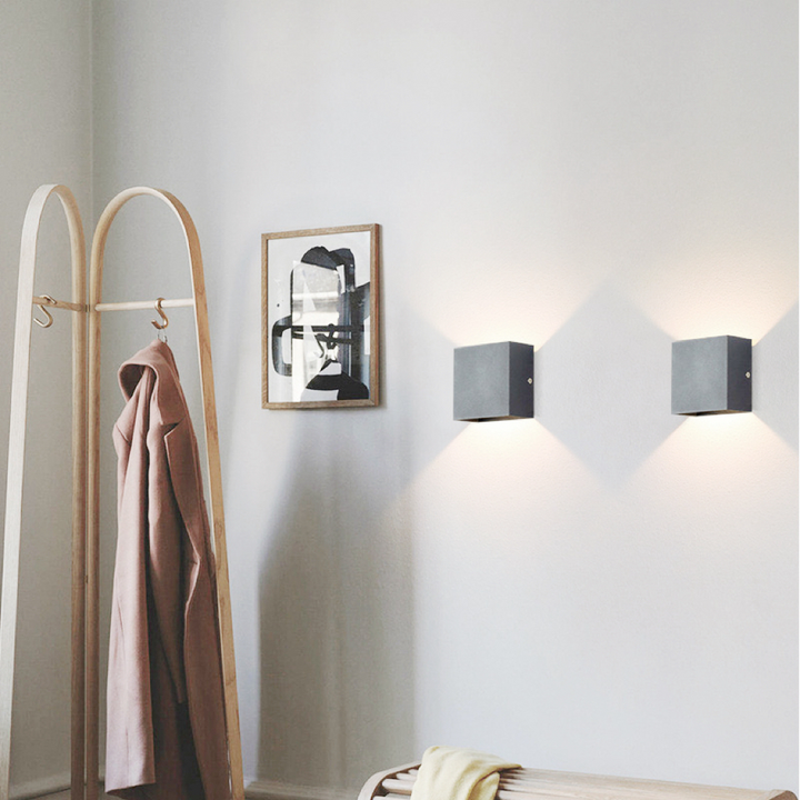 Nowoczesna Aluminiowa Wodoodporna Lampa LED na Ścianę do Użytku Wewnętrznego i Zewnętrznego