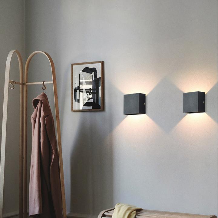 Nowoczesna Aluminiowa Wodoodporna Lampa LED na Ścianę do Użytku Wewnętrznego i Zewnętrznego