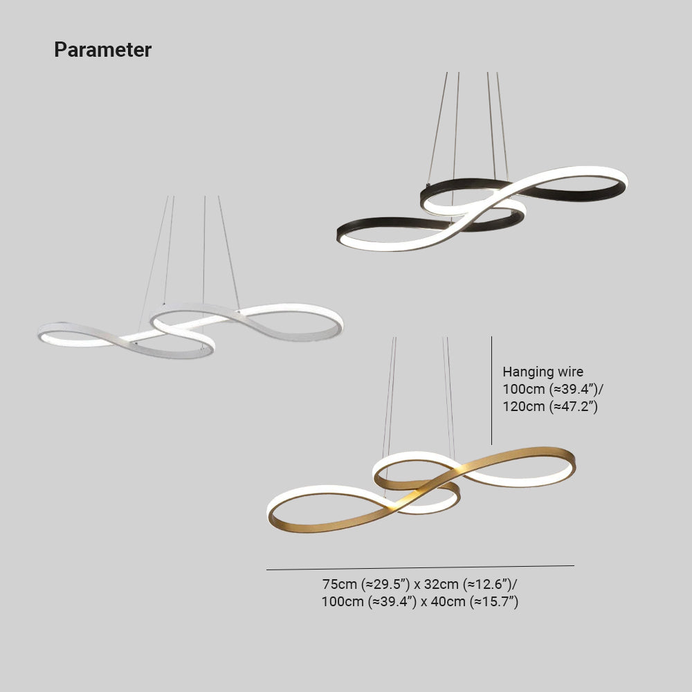 Muzyczne nuty Projekt LED Lampa wisząca
