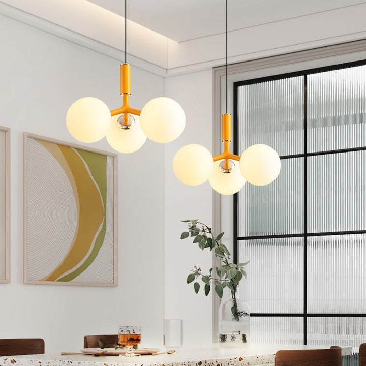 Luksusowa szklana lampa wisząca w stylu nordyckim