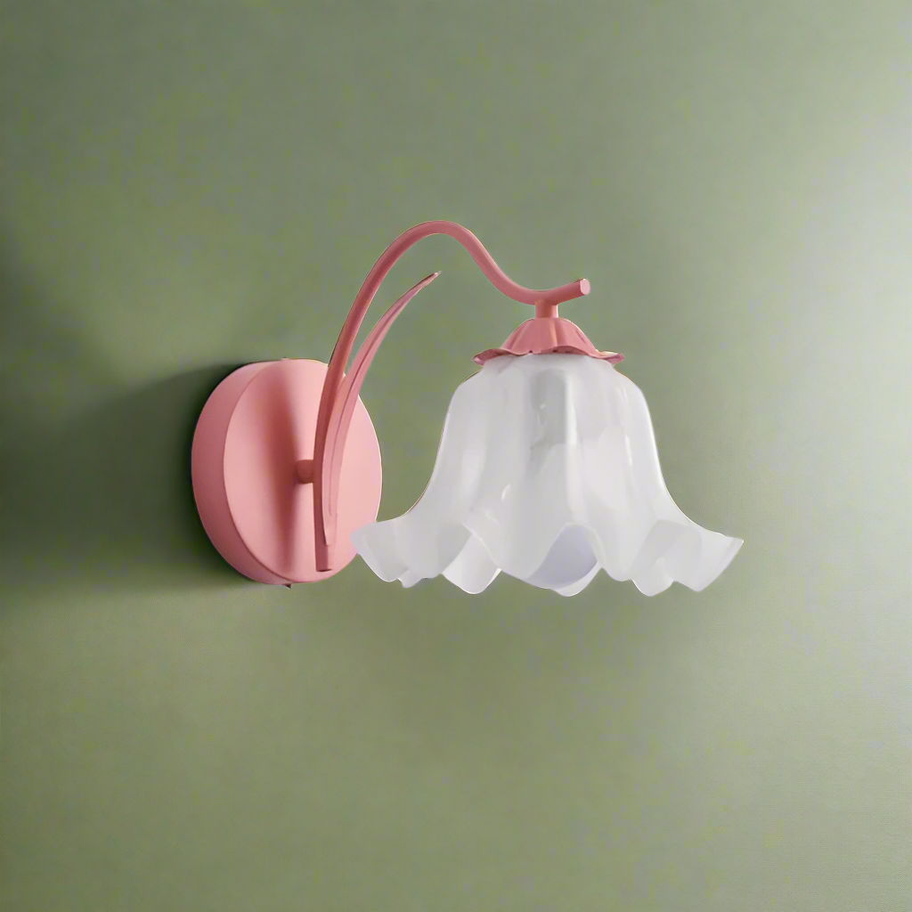 Francuska Retro Oświetlenie Ścienne Kwiatowe