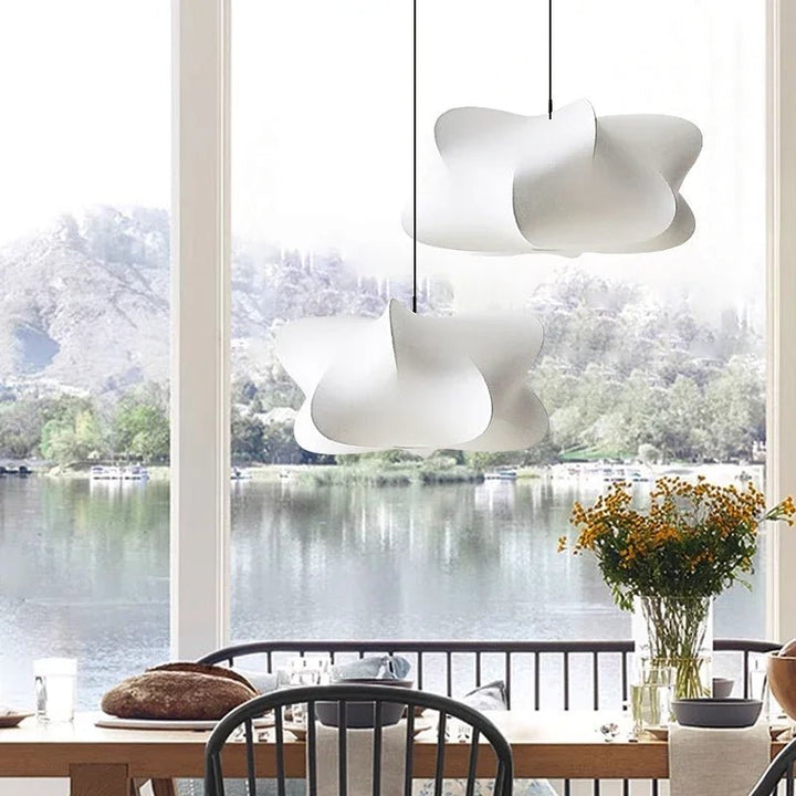 Lampa wisząca Wabi Sabi z jedwabiu Japonia