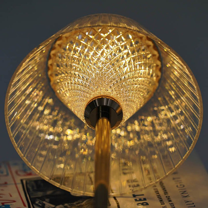Lampa Stołowa Kristal Metaliczna Bezprzewodowa