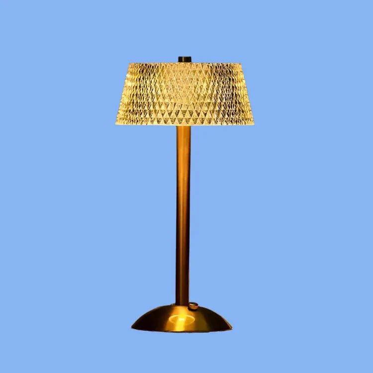 Lampa Stołowa Kristal Metaliczna Bezprzewodowa