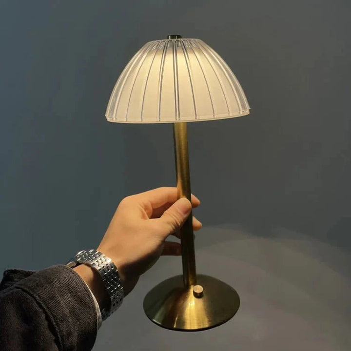 Lampa Stołowa Kristal Metaliczna Bezprzewodowa