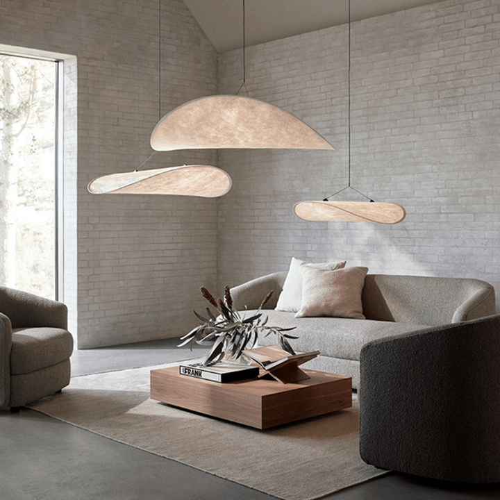 Lampa Wisząca Japandi Styl Złota