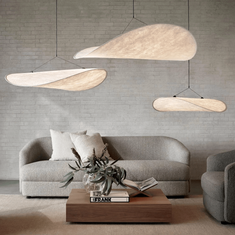 Lampa Wisząca Japandi Styl Złota