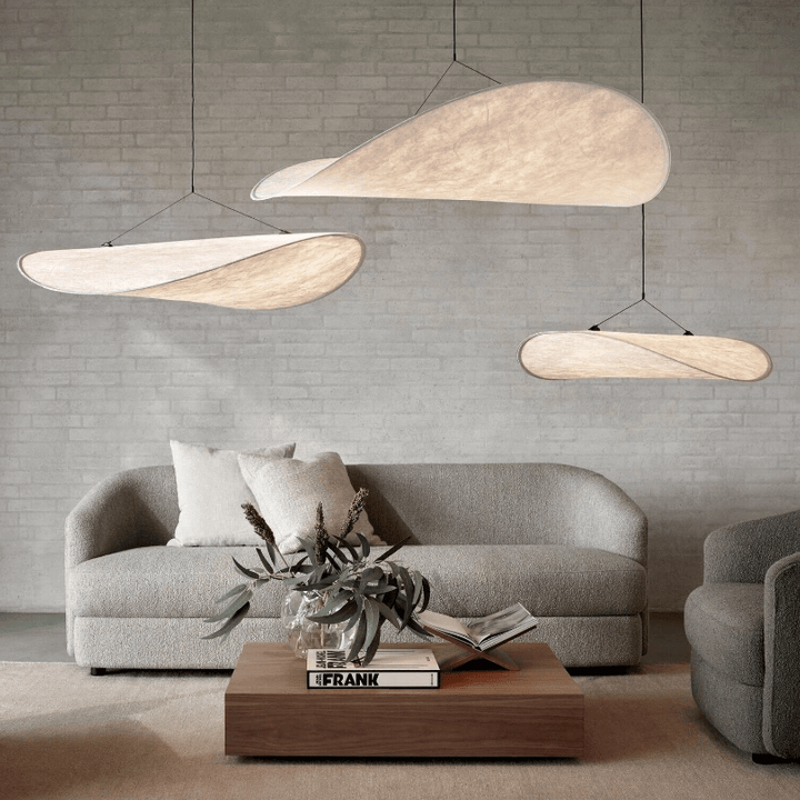 Lampa Wisząca Japandi Styl Złota