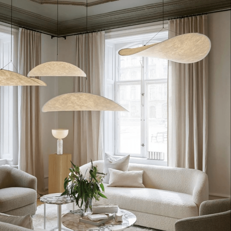Lampa Wisząca Japandi Styl Złota