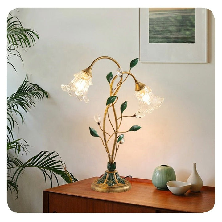 Nowa Francuska Kwiatowa Lampa Stołowa