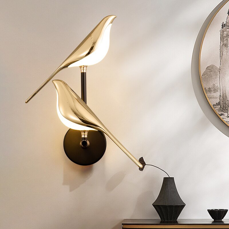 MrBird™ | Nowoczesna lampa ścienna w kształcie ptaków