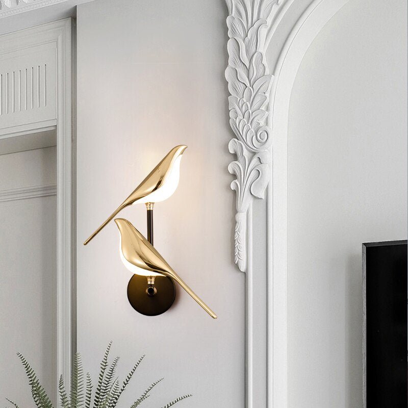 MrBird™ | Nowoczesna lampa ścienna w kształcie ptaków