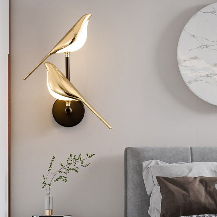 MrBird™ | Nowoczesna lampa ścienna w kształcie ptaków