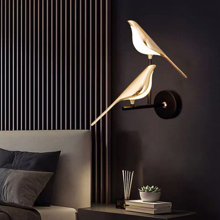 MrBird™ | Nowoczesna lampa ścienna w kształcie ptaków