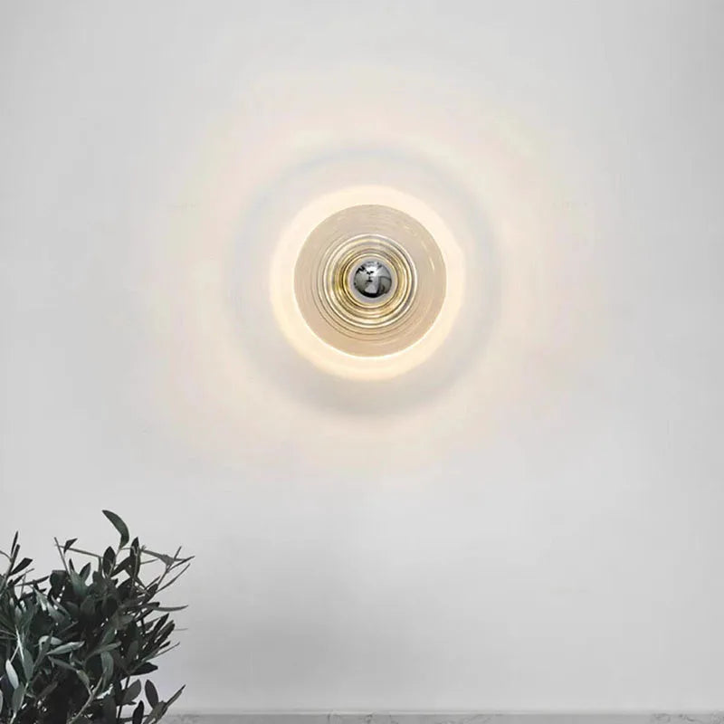 Vintage LED Szklany Kinkiet