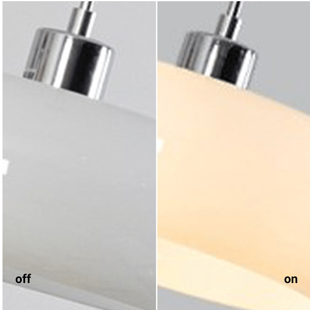 Lampa wisząca Hailie w kształcie bochenka ze szkła