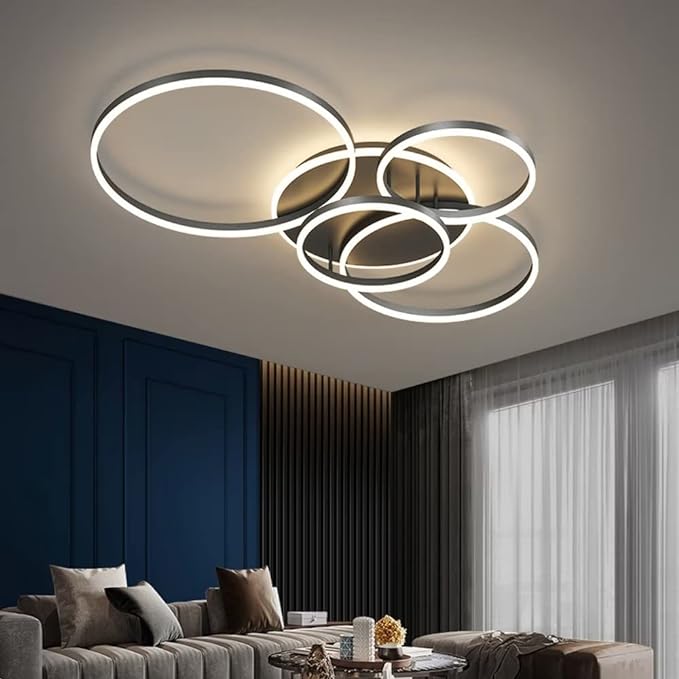 Nowoczesna Lampa sufitowa Czarna