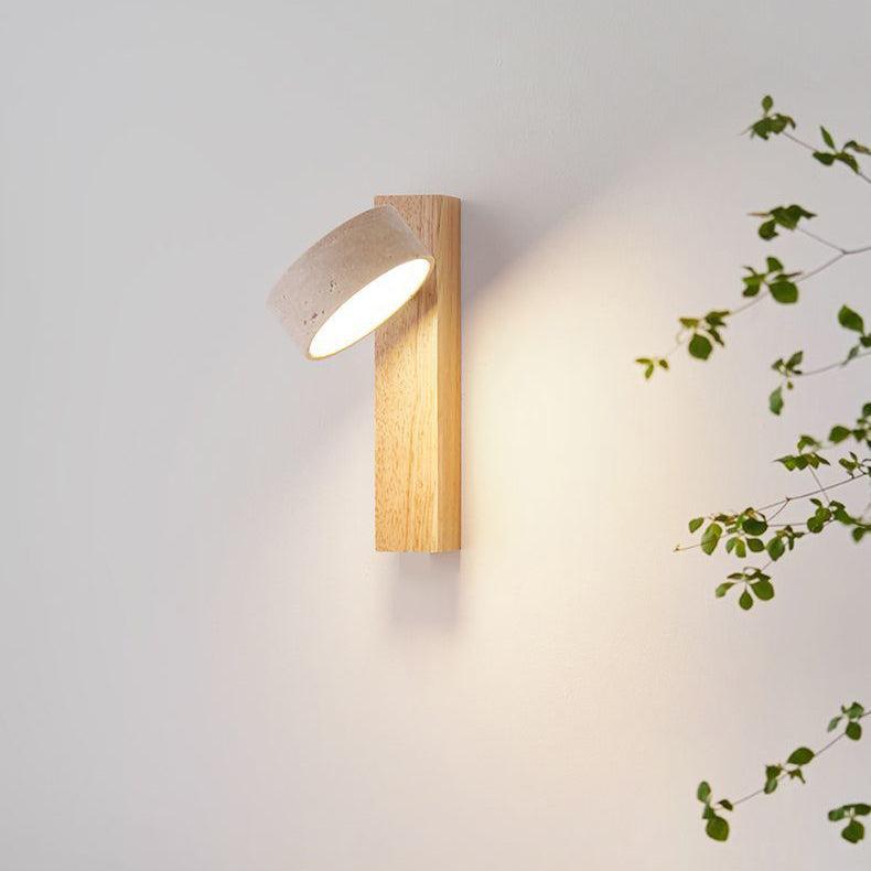 Lampa ścienna Wabi Sabi Travertyn Łamany biały