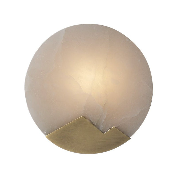 Skandynawska minimalistyczna marmurowa lampa ścienna