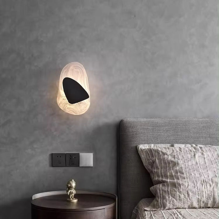 Kreatywna Szklana Nowoczesna Lampa LED na Ścianę